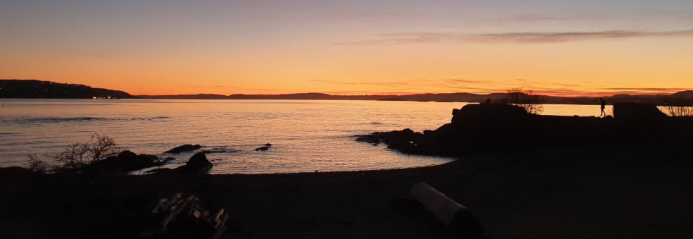 Bålkos og solnedgang på Bygdøy